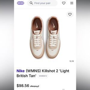 Nike Women's Sneakers in Cream and Tan